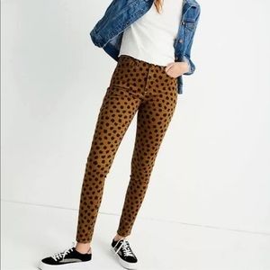 Madewell 10” MidRise Skinny Jeans in Painted Spots